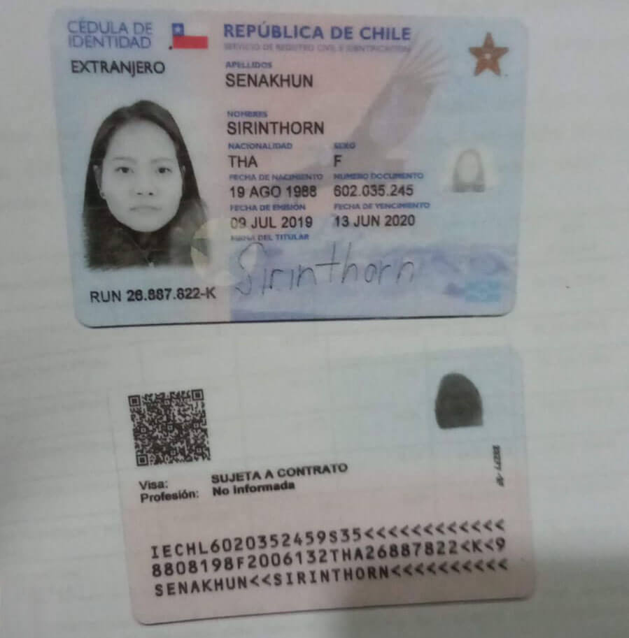 Carnet de Identidad Temporal Vencido